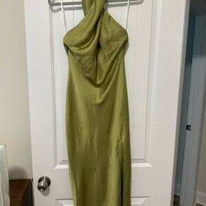 Lulu's Chic Olive Backless Dress